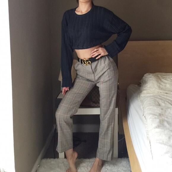 Reworked Claiborne Cropped Stretch Knit Top-CA4 - Picture 1 of 11